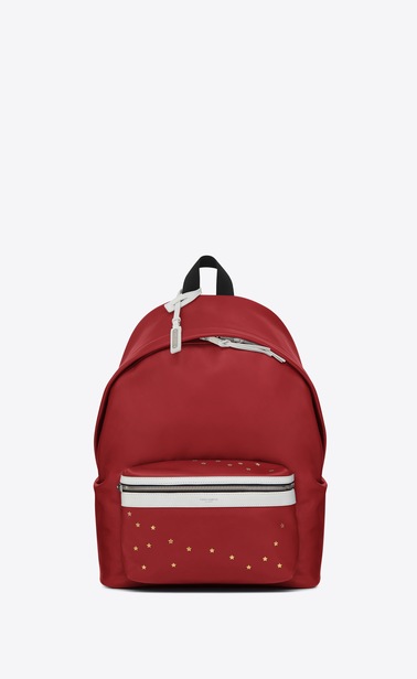 City backpack in smooth leather